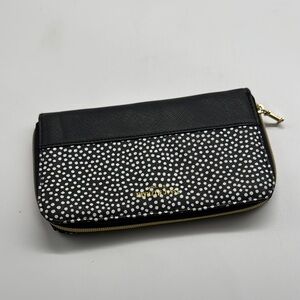 Issac Mizrahi Black and White Polka Dot Wallet